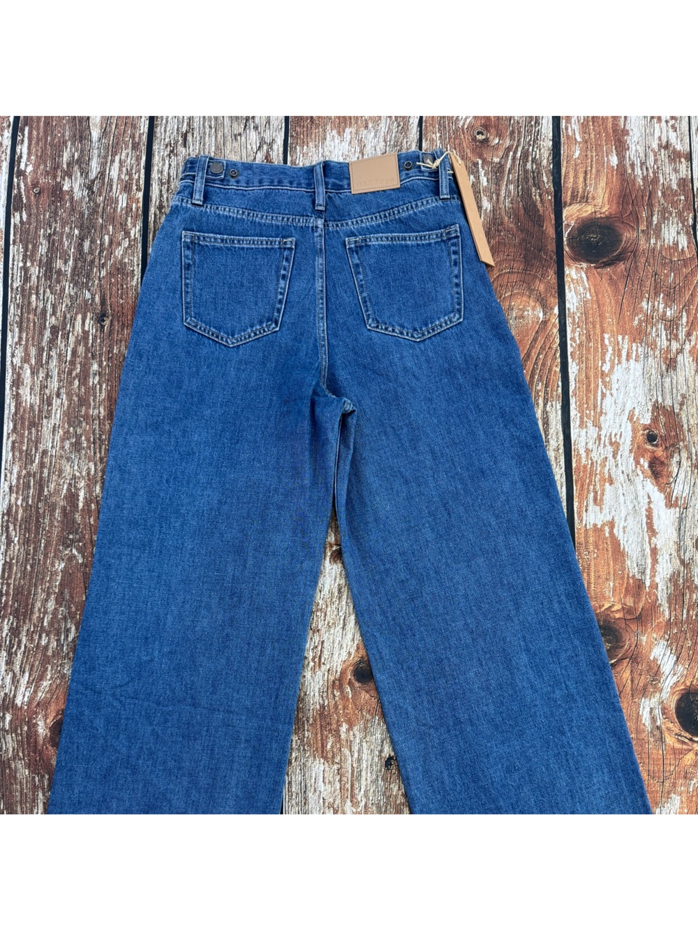 NEXTrys Women's Adapther Wide Leg, Baggy Denim Jeans Medium Wash, Size 26 x 31 - Picture 11 of 15